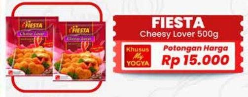 Promo Harga Fiesta Naget Cheesy Lover 500 gr - Yogya