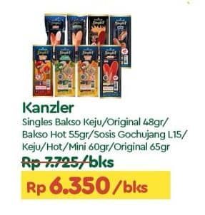 Promo Harga Kanzler Singles Sosis/Bakso  - TIP TOP