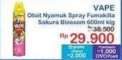 Promo Harga Fumakilla Vape Aerosol Sakura Blossom 600 ml - Indomaret