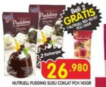 Promo Harga Nutrijell Pudding Susu Coklat 145 gr - Superindo