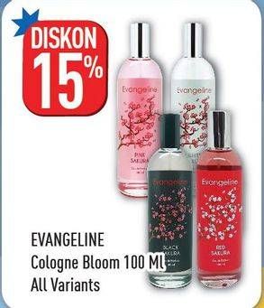 Promo Harga EVANGELINE Bloom Series Eau De Cologne All Variants 100 ml - Hypermart