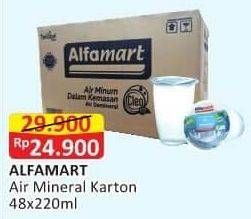 Promo Harga ALFAMART Air Mineral per 48 pcs 240 ml - Alfamart