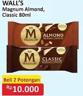 Promo Harga Walls Magnum Almond, Classic 90 ml - Alfamart