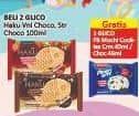 Promo Harga Glico Haku Vanilla Crispy Choco Monaka, Vanilla Monaka, Strawberry Crispy Choco Monaka 100 ml - Alfamart