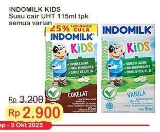 Promo Harga Indomilk Susu UHT Kids All Variants 115 ml - Indomaret
