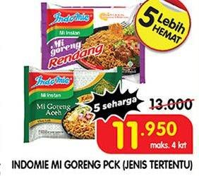 Promo Harga INDOMIE Mi Goreng 90 gr - Superindo