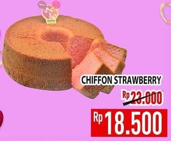 Promo Harga Chiffon Cake Strawberry  - Hypermart