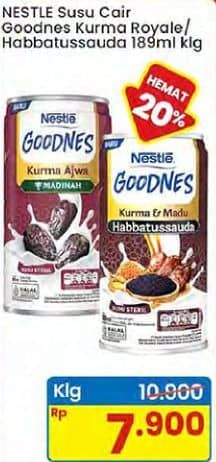 Promo Harga Nestle Goodnes UHT Kurma 180 ml - Indomaret
