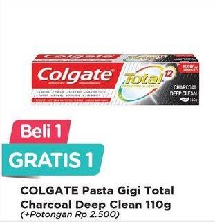 Promo Harga COLGATE Toothpaste Charcoal Deep Clean 110 gr - Alfamart