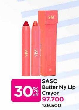 Promo Harga Sasc Butter My Lip Crayon 1 pcs - Watsons