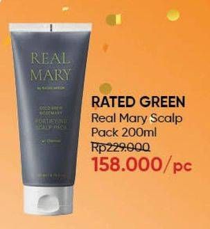 Promo Harga RATED GREEN Real Mary Fortifying Scalp Pack 200 ml - Guardian