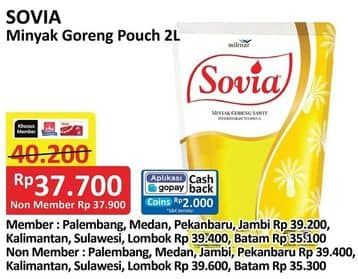 Promo Harga Sovia Minyak Goreng 2000 ml - Alfamart