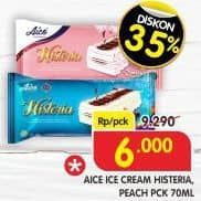 Promo Harga Aice Ice Cream Histeria Vanila Peach 70 ml - Superindo
