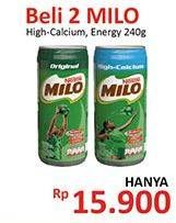 Promo Harga MILO Susu UHT per 2 kaleng 240 ml - Alfamidi