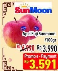 Promo Harga Apel Fuji Sunmoon per 100 gr - Hypermart