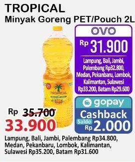 Promo Harga Tropical Minyak Goreng PET/Pouch 2L  - Alfamart