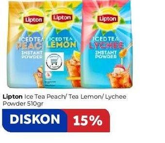 Promo Harga Lipton Iced Tea Peach, Lemon, Lychee 510 gr - Carrefour