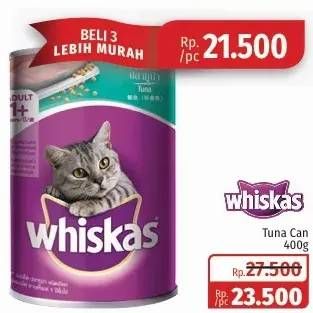 Promo Harga WHISKAS Cat Food Ocean Fish Tuna 400 gr - Lotte Grosir