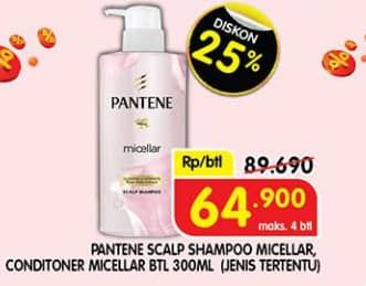 Promo Harga Pantene Micellar Shampoo/Conditioner  - Superindo