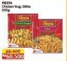Promo Harga Fiesta Naget Chicken Nugget, Stikie 500 gr - Alfamart