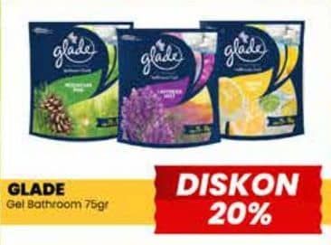 Promo Harga Glade Bathroom 75 gr - Yogya