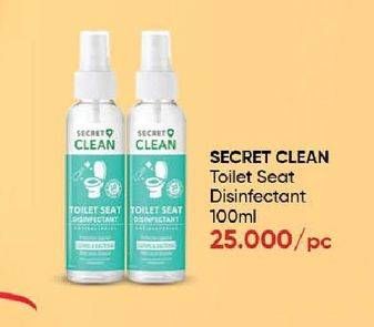 Promo Harga Secret Clean Toilet Seat Sanitizer 100 ml - Guardian