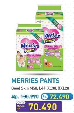 Promo Harga Merries Pants Good Skin M50, L44, XL38, XXL28 28 pcs - Hypermart