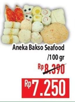 Promo Harga Aneka Bakso Seafood per 100 gr - Hypermart