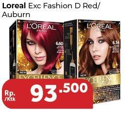Promo Harga LOREAL Excellence Creme D Red 6.60, Auburn 6.34  - Carrefour