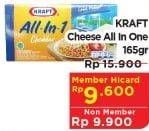 Promo Harga KRAFT All in 1 Cheddar 165 gr - Hypermart