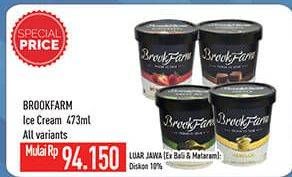 Promo Harga BROOKFARM Ice Cream All Variants 473 ml - Hypermart