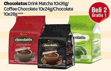 Promo Harga Chocolatos Drink Matcha/Coffee Chocolate/Chocolate  - Carrefour