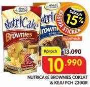 Promo Harga Nutricake Instant Cake Brownies Cokelat, Keju 230 gr - Superindo