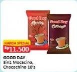 Promo Harga Good Day Instant Coffee 3 in 1 Mocacinno, Chococino 10 pcs - Alfamart