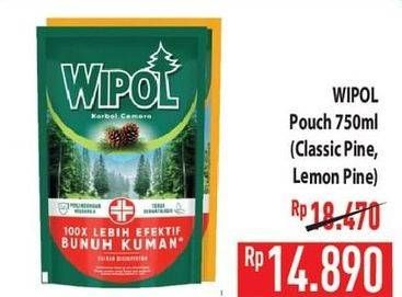 Promo Harga Wipol Karbol Wangi Lemon, Cemara 750 ml - Hypermart