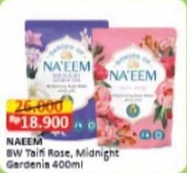 Promo Harga NAEEM Body Wash Midnight Gardenia, Taifi Rose 400 ml - Alfamart