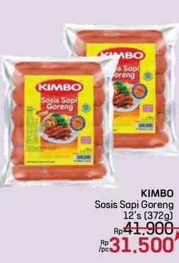 Promo Harga Kimbo Sosis Sapi Goreng 372 gr - LotteMart