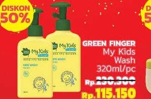 Promo Harga GREEN FINGER My Kids Wash 320 ml - LotteMart