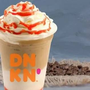 Promo Harga Dunkin Iced Cafe Latte Vanilla (ukuran M)  - Dunkin Donuts