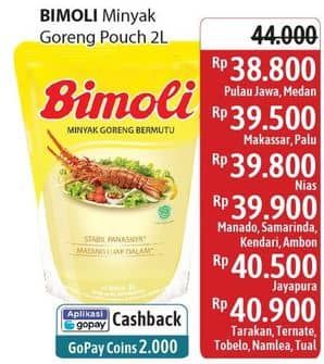 Promo Harga Bimoli Minyak Goreng 2000 ml - Alfamidi