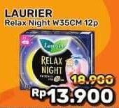 Promo Harga Laurier Relax Night 35cm 12 pcs - Alfamart