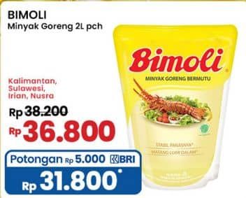 Promo Harga Bimoli Minyak Goreng 2000 ml - Indomaret