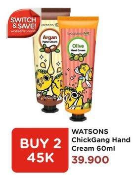 Promo Harga WATSONS Chick Gang Hand Cream per 2 pcs 60 ml - Watsons
