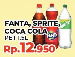 COCA COLA, FANTA, SPRITE PET 1.5L