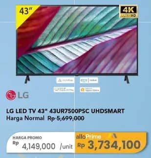 Promo Harga LG 43UR7500PSC  - Carrefour