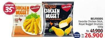 Promo Harga BELFOODS Royal Nugget / Favorite Chicken Stick 500gr  - LotteMart