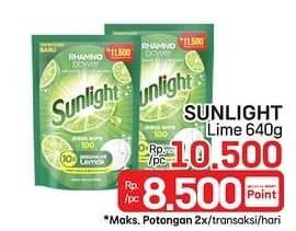 Promo Harga Sunlight Pencuci Piring Jeruk Nipis 100 640 ml - LotteMart