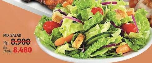 Promo Harga Mix Salad per 100 gr - LotteMart