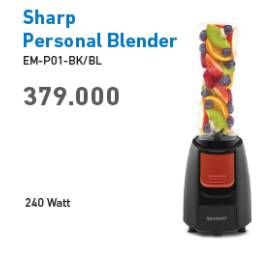 Promo Harga SHARP EM-P01-BK Personal Blender  - Electronic City