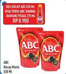 Promo Harga ABC Kecap Manis 520 ml - Hypermart